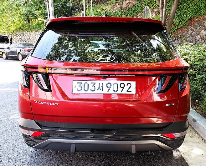 디 올 뉴 투싼 1.6 가솔린 터보 모델 후면