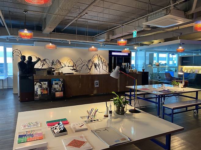 Inside the headquarters of Hyundai Motor Group’s open innovation platform Zer01ne (Jo He-rim/The Korea Herald)