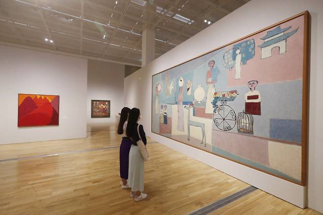 현재 국립현대미술관 서울에 전시중인 이건희 컬렉션. [박형기 기자]