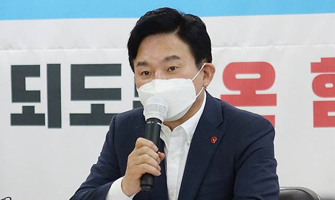 국민의힘 원희룡 대선 경선 후보. 뉴시스