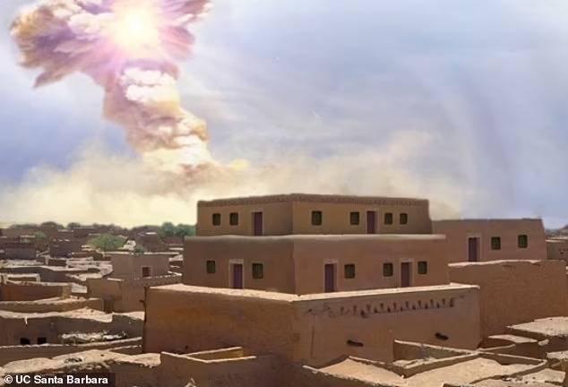 연구진은 도시유적 탈 엘함맘이 거대 소행성(또는 혜성)이 공중에서 폭발한 영향으로 파괴돼 멸망했다는 약 3600년 전 증거를 발견했다.(사진=UC 샌타바버라)