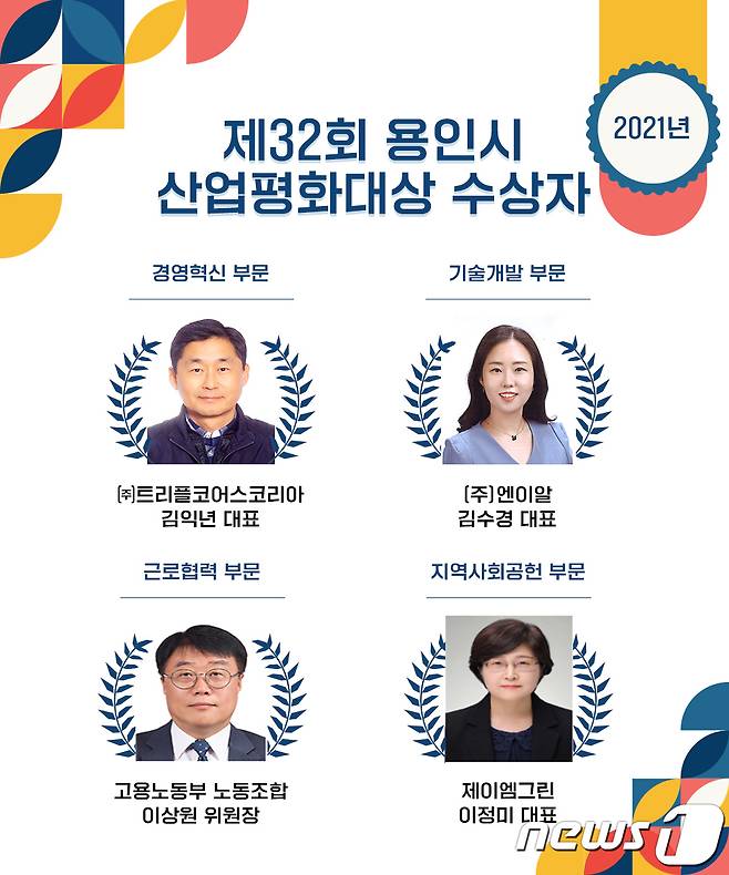 32회 용인시 산업평화대상 수상자.(용인시 제공) © News1