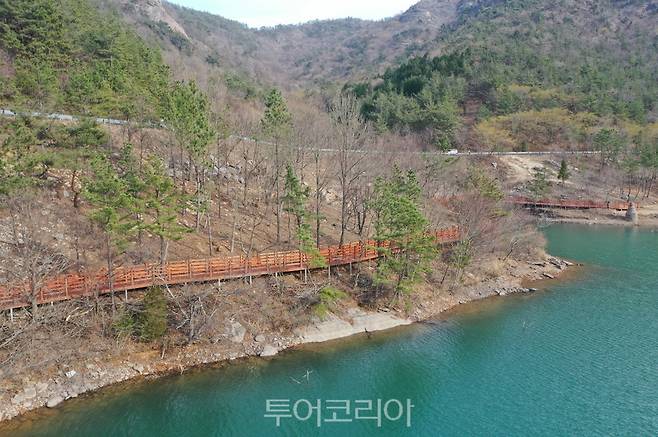 보성군 득량면 해평호수 오봉산 생태탐방로