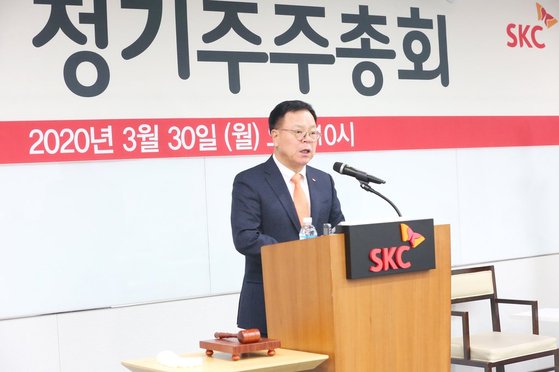 이완재 SKC 사장. 연합뉴스