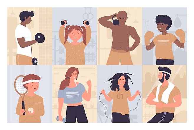 다양한 운동을 통해 칼로리를 소모하면서 신진대사율을 높이면 체중 감량과 건강 증진 효과를 모두 누릴 수 있다. 게티이미지뱅크