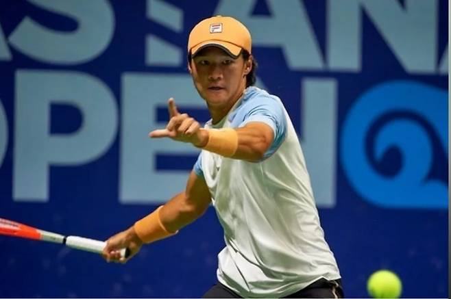 권순우가 남자프로테니스(ATP) 투어 대회 단식에서 개인 통산 첫 번째 결승에 올라 우승에 도전한다. [카자흐스탄 테니스협회 소셜 미디어 사진]
