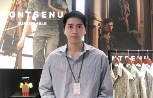 폐플라스틱을 재활용한 친환경 원단으로 ‘대통령의 넥타이’를 만든 박준범 몽세누 대표는 우아한 패션을 통해 환경과 공존하는 미래를 그리고 있다. 몽세누 제공