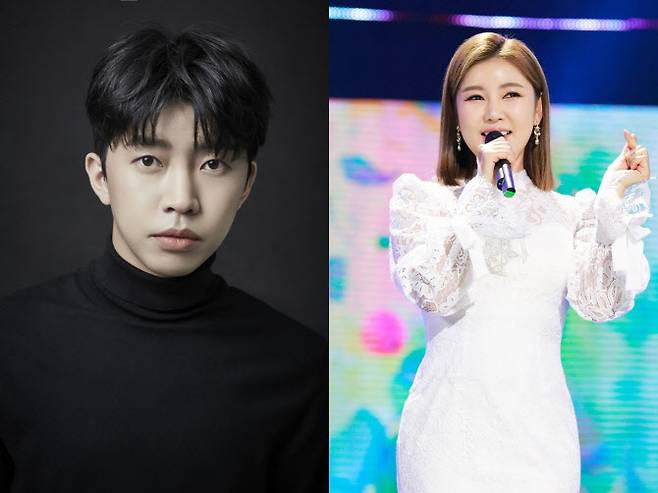 임영웅(왼쪽)과 송가인