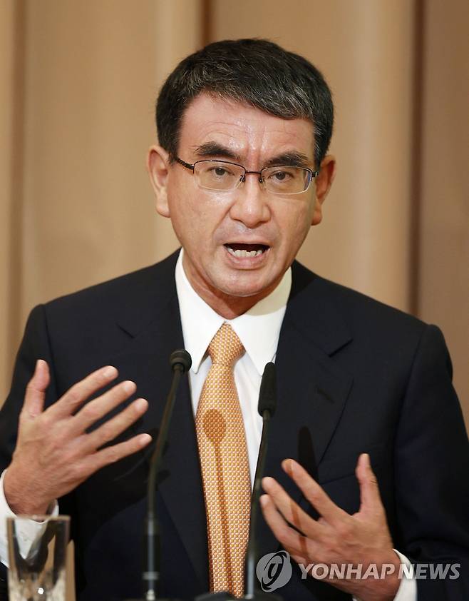 고노 다로 행정개혁담당상 [도쿄 교도=연합뉴스 자료사진]