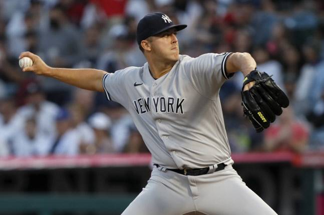29일(한국 시간) 토론토와 3연전 첫 판에 선발 등판이 예고된 뉴욕 양키스 우완 자메이슨 타이온, AP연합뉴스