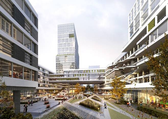 광주시 서구 치평동에 들어설 광주형 평생주택 조감도.