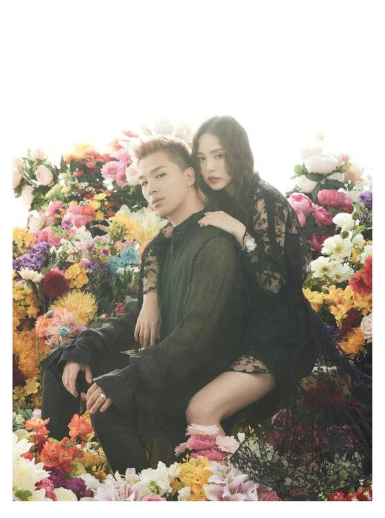 태양과 민효린의 웨딩 화보. [사진 YG엔터테인먼트]