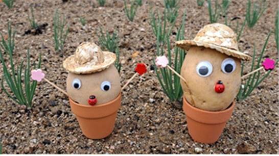 감자 허수아비 완성품 (사진= 서울시 제공)