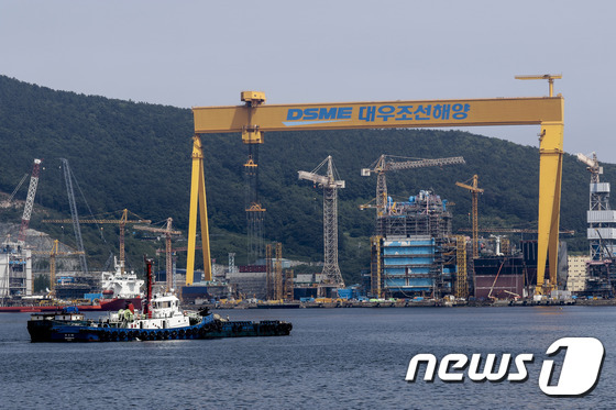 경남 거제시 대우조선해양 옥포조선소 전경. © News1 DB