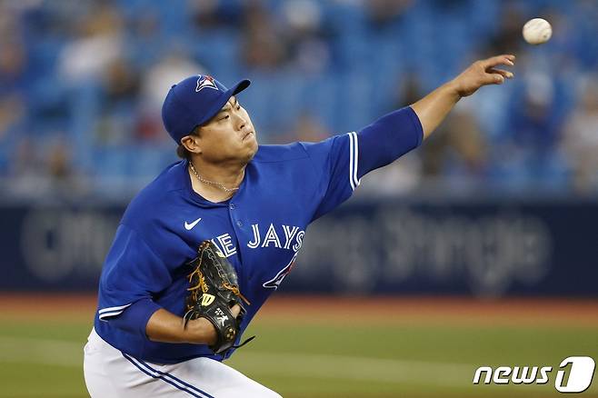 토론토 블루제이스 선발 투수 류현진. © AFP=뉴스1