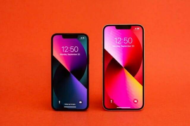 아이폰13미니와 아이폰13 (사진=씨넷)