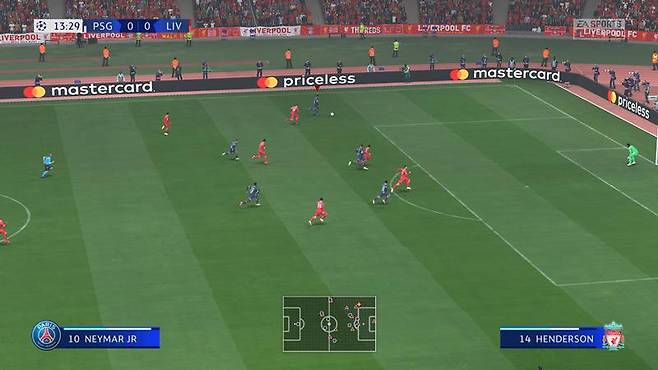 피파22 경기 화면