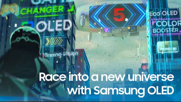 삼성디스플레이 노트북용 OLED 홍보 영상 [사진=삼성디스플레이]