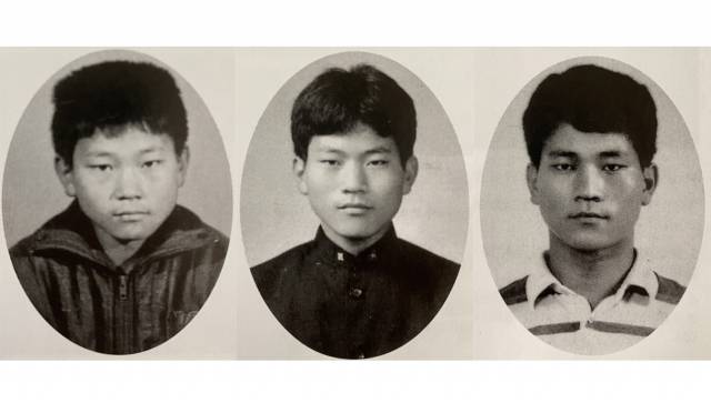 최경주의 완도 화흥초(왼쪽부터), 완도 중학교, 서울 한서고 시절.