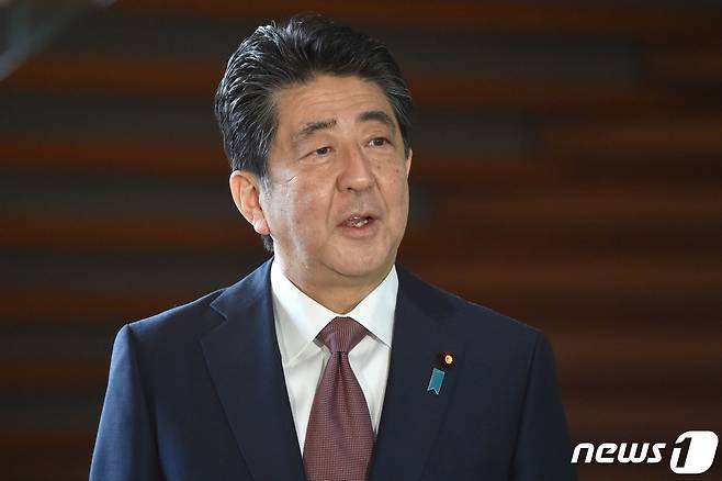 아베 신조 전 일본 총리© AFP=뉴스1 © News1