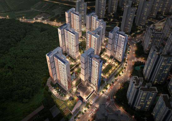 더샵 진주피에르테 조감도. [이미지출처=포스코건설]