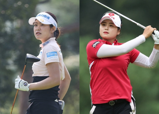 2021년 한국여자프로골프(KLPGA) 투어 간판스타 박민지, 최혜진 프로. 사진제공=KLPGA