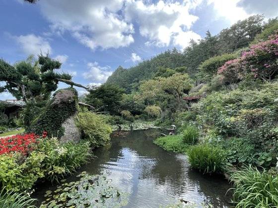 북면, 현포항 인근에는 울릉도에 딱 하나뿐인 개인 수목원 '예림원'이 있다. 최승표 기자