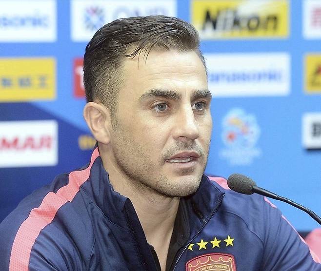 광저우 헝다의 파비오 칸나바로 감독 [연합]