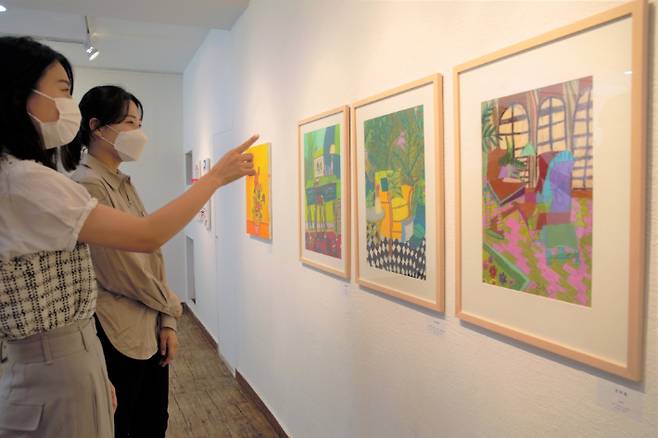 밀알복지재단의 제 7회 봄 전시회. 밀알복지재단 제공.