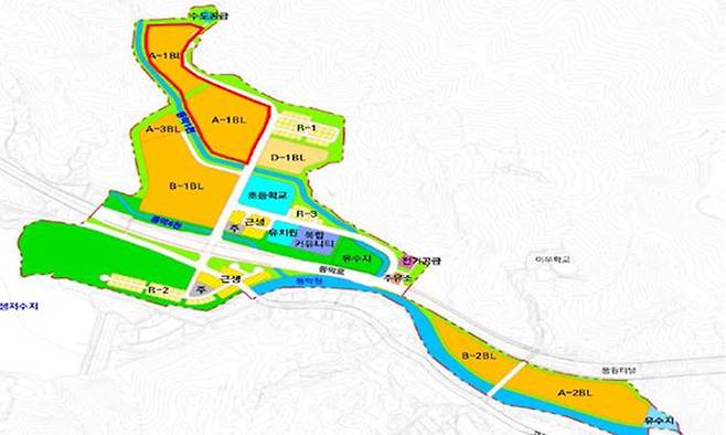 성남낙생지구 토지이용계획도. 사진=국토부 제공