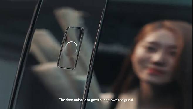 GV60에 탑재된 페이스 커넥트 기술./GV60 공개 영상 캡처