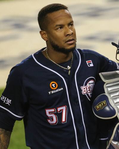 두산 미란다가 1일 잠실 LG전에서 활약하고 있다. | 두산 베어스 제공