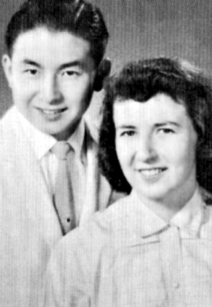 밥 존스 대학교 재학 중 교제하던 시절의 트루디(오른쪽) 사모와 김장환 목사.