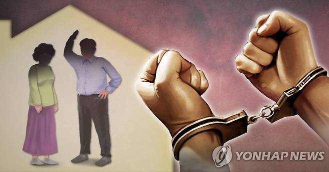 가정폭력 현행범 체포(PG) [이태호 제작] 사진합성·일러스트