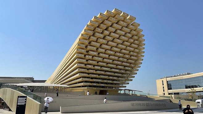 2020 두바이 엑스포에 설치된 영국관./코트라 제공