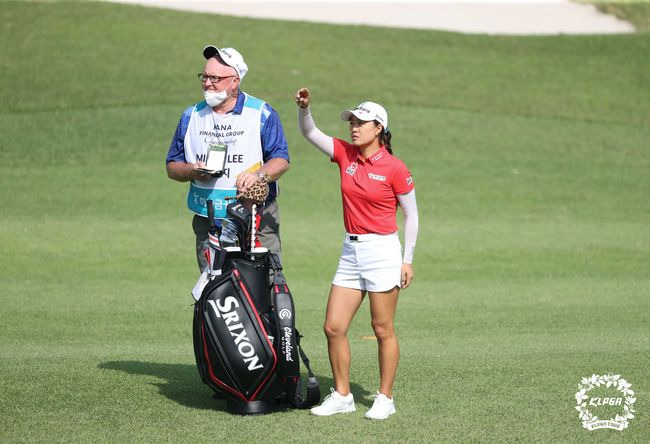 이민지의 최종라운드 경기 장면. /KLPGA 제공.