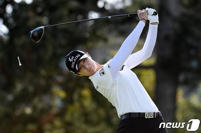 한국여자프로골프(KLPGA) 투어 메이저대회인 하이트진로 챔피언십에 출전하는 박성현. © AFP=뉴스1