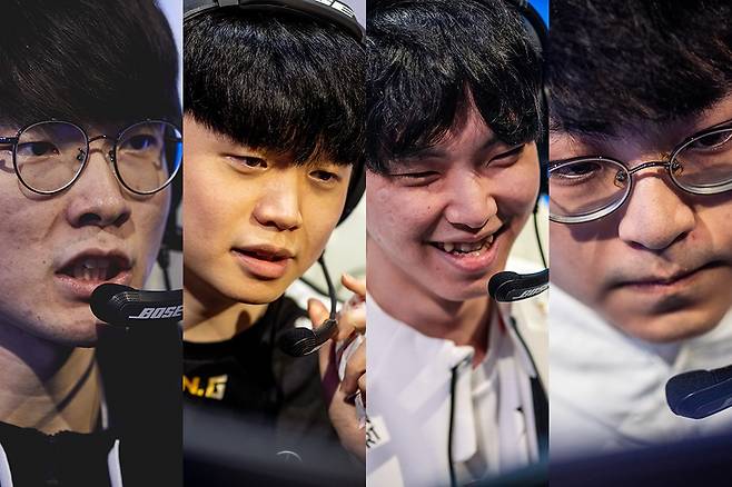 롤드컵에 참가한 페이커-비디디-쵸비-쇼메이커(사진출처=라이엇게임즈)