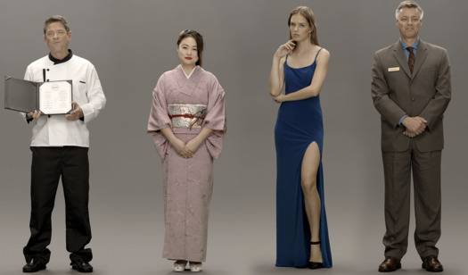 삼성전자 인공지능 프로젝트 ‘네온(NEON)’. 4명의 인물 모두 가상인간이다.[삼성전자 제공]