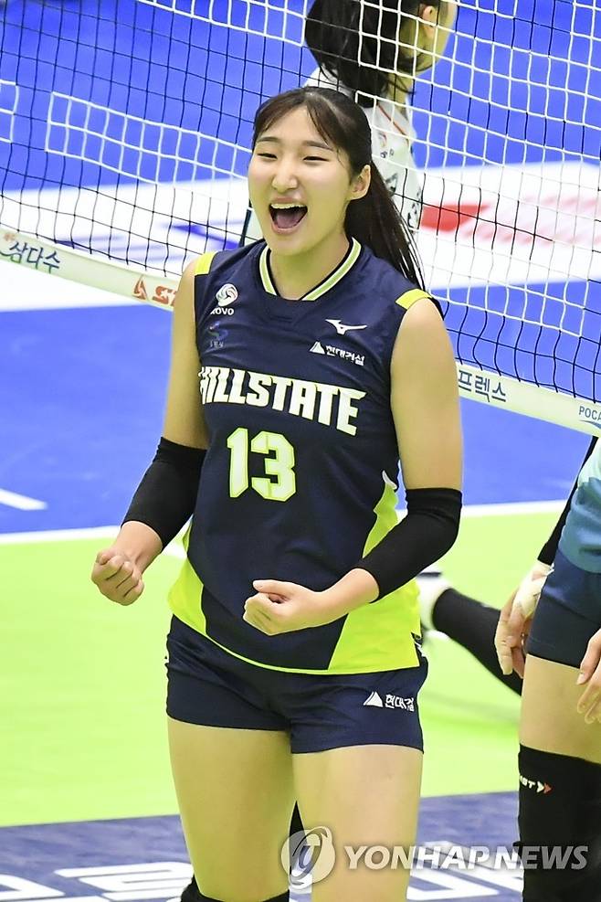 현대건설 레프트 정지윤 [한국배구연맹 제공. 재판매 및 DB금지]