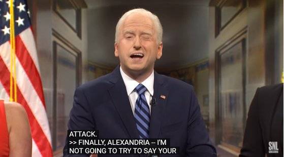 조 바이든 대통령을 풍자하는 'SNL' 최근 화 캡처. [NBC Youtube 공식 계정]