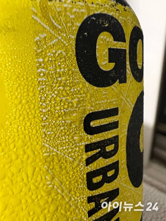 아이폰13 프로로 맥주캔을 접사 촬영한 모습. [사진=서민지 기자]