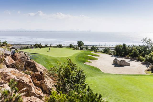 스카이72GC 하늘 코스 11번 홀.