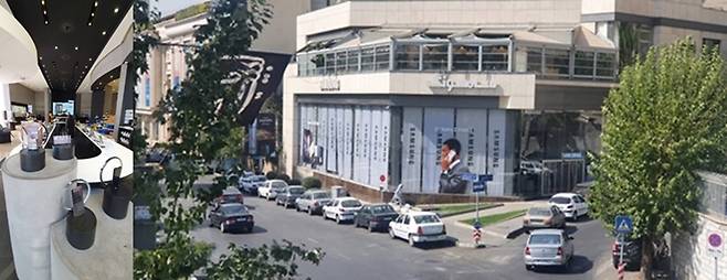 이란 현지 매체들은 지난달 30일(한국시각) 알리 하메네이 이란 최고지도자가 '한국 가전제품 수입 금지령'을 내렸다고 보도했다. 사진은 이란 테헤란 소재 삼성전자 매장 전경. /사진=알리 가요르(남·25) 제공