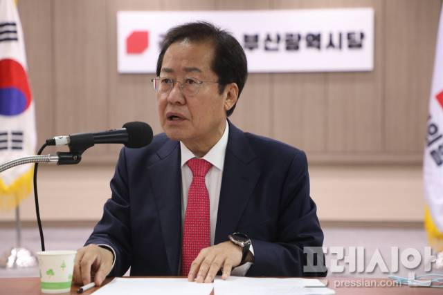 ▲ 홍준표 국민의힘 대선 경선 후보자. ⓒ프레시안(박호경)