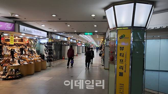 20일 오전 대구 동성로 로데오거리 지하상가. (사진=권오석 기자)