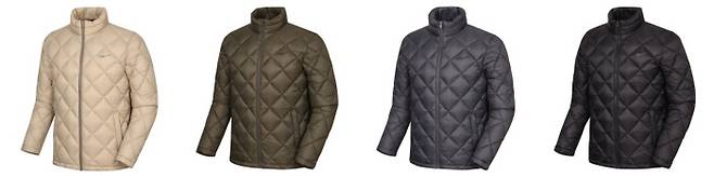 친환경 충전재 웰론을 사용한 ‘다이아 퀼팅 웰론 재킷’. 프로스펙스 제공