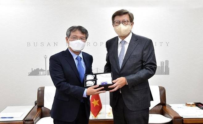 주한베트남 대사 접견한 박형준 시장 [부산시 제공, 재판매 및 DB금지]