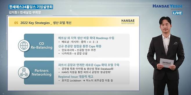 김익환 한세실업 대표.© 뉴스1