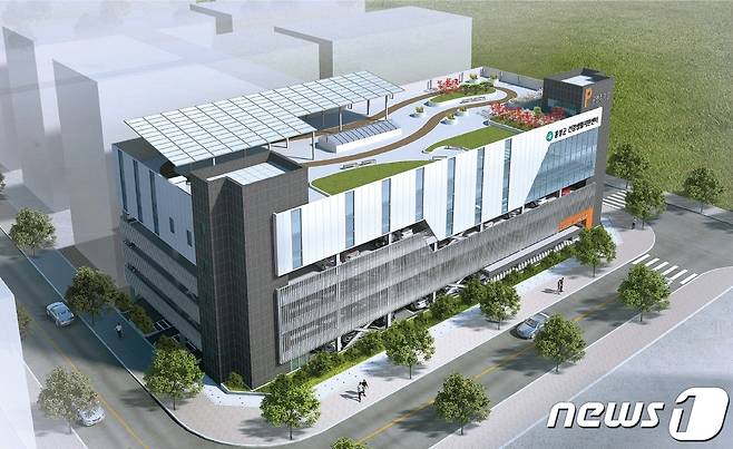 내포신도시 '주차타워 및 건강생활지원센터’ 조감도.(홍성군 제공).© 뉴스1